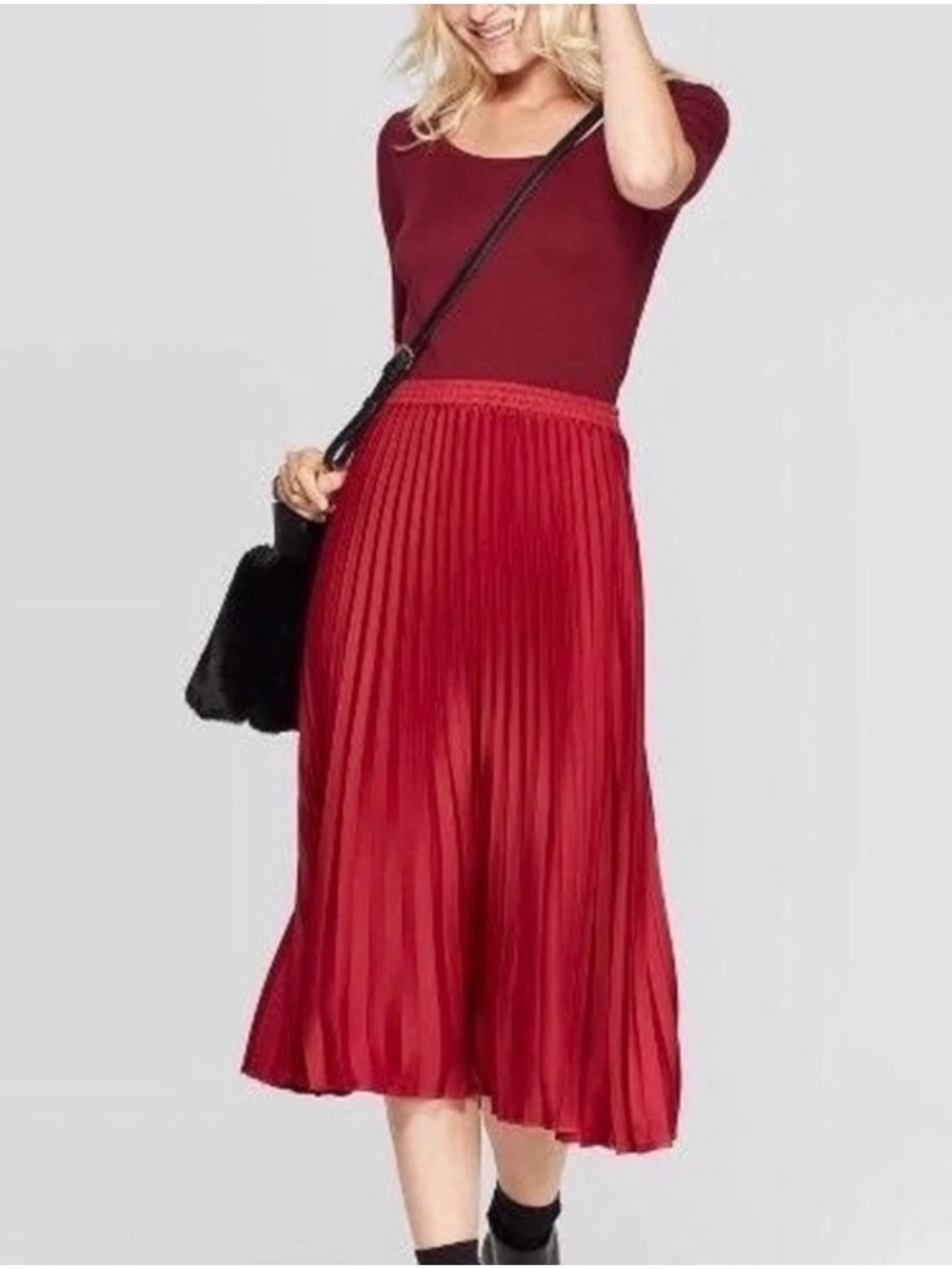 A New Day Pleated Skirt